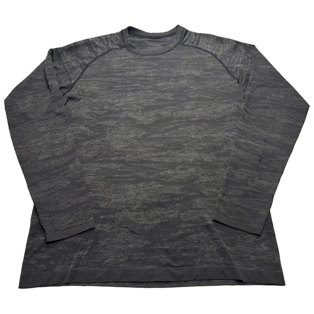 Lululemon Metal Vent Tech Long Sleeve Size Large Heathered Camo Black Anchor